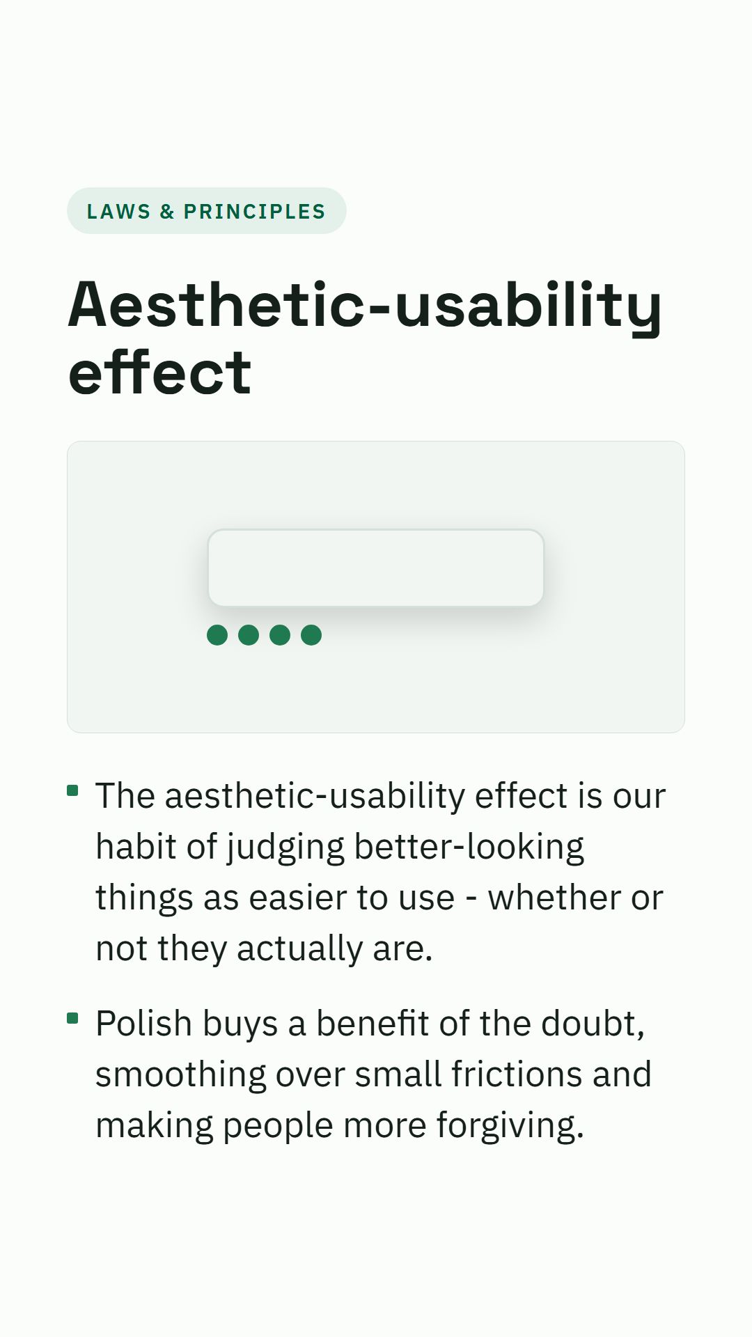 Still from the Aesthetic-usability effect video