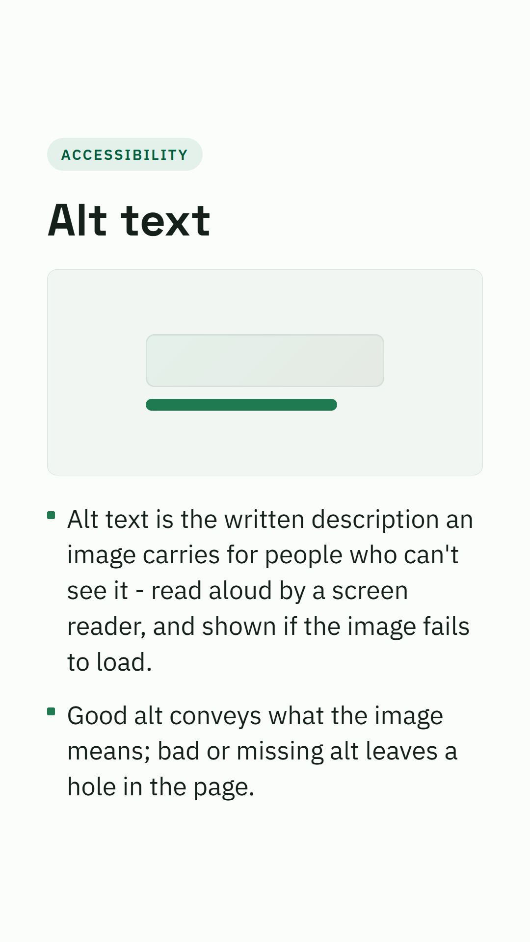 Still from the Alt text video