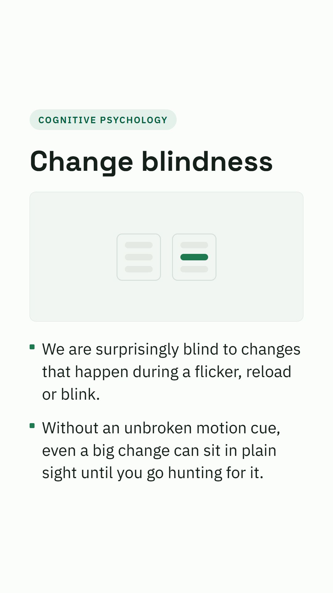Still from the Change blindness video