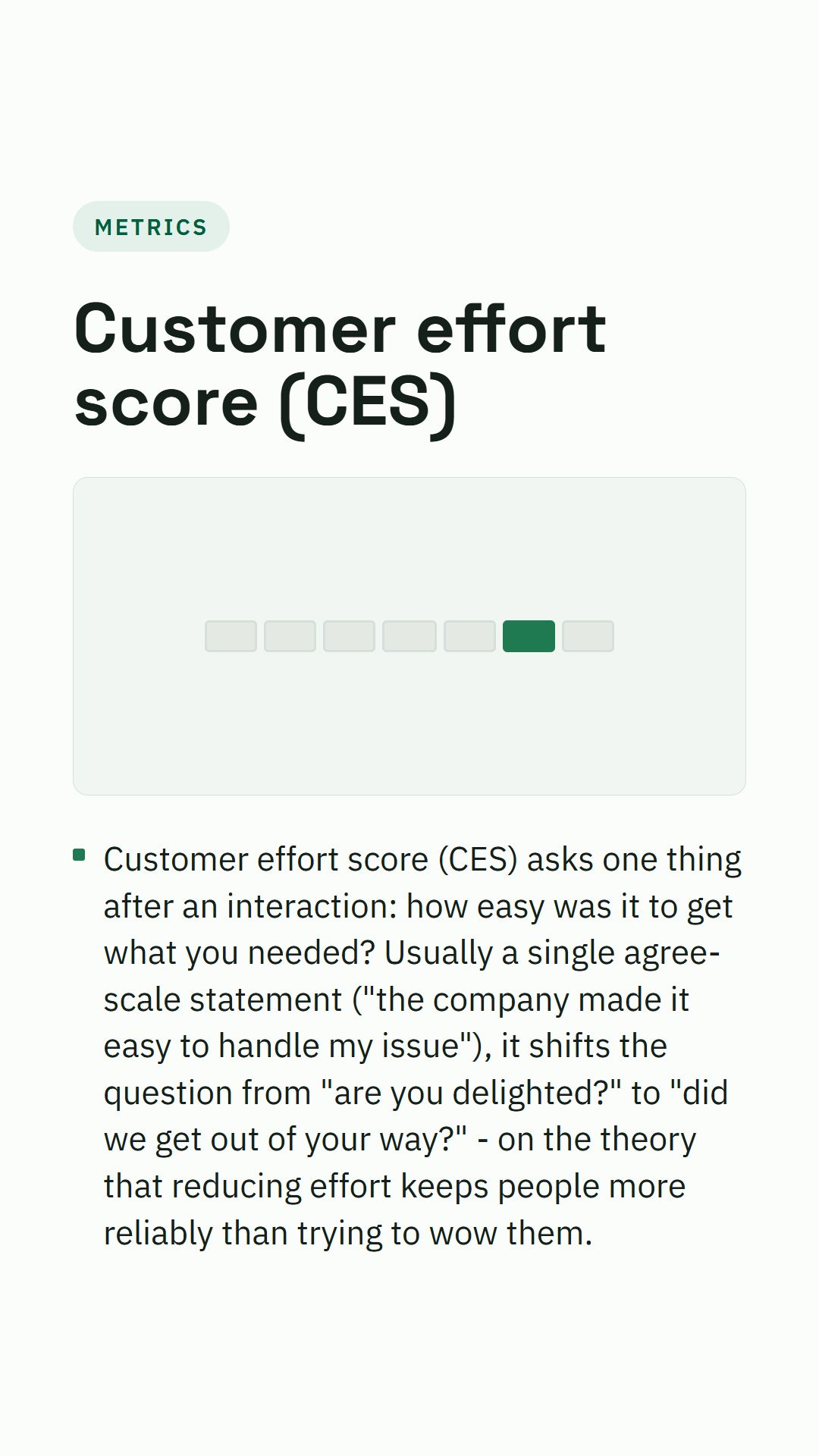 Still from the Customer effort score (CES) video