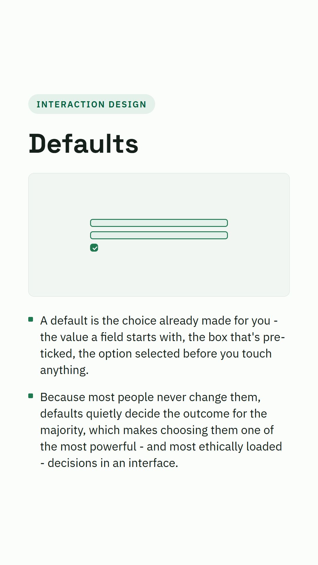 Still from the Defaults video