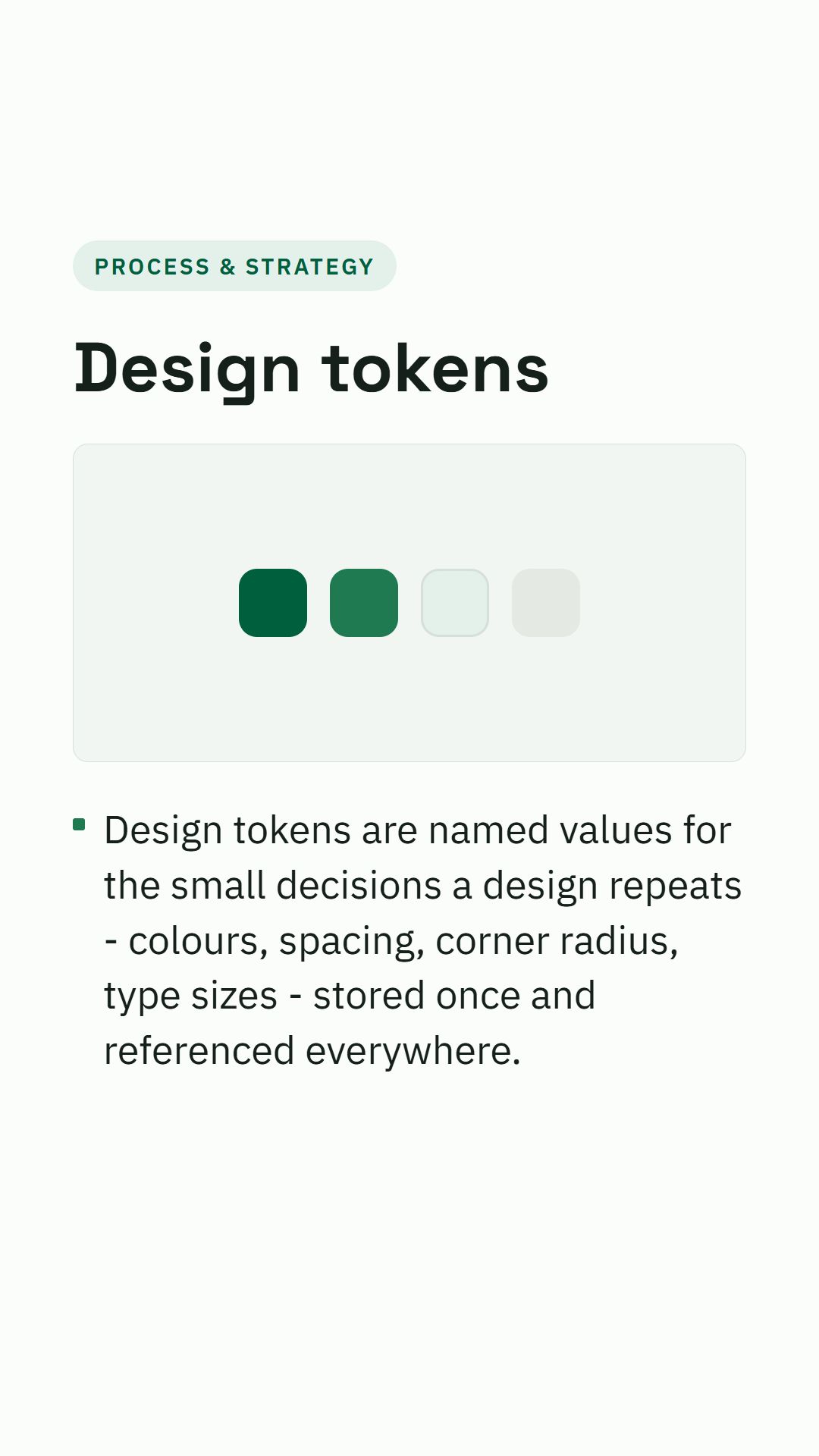 Still from the Design tokens video
