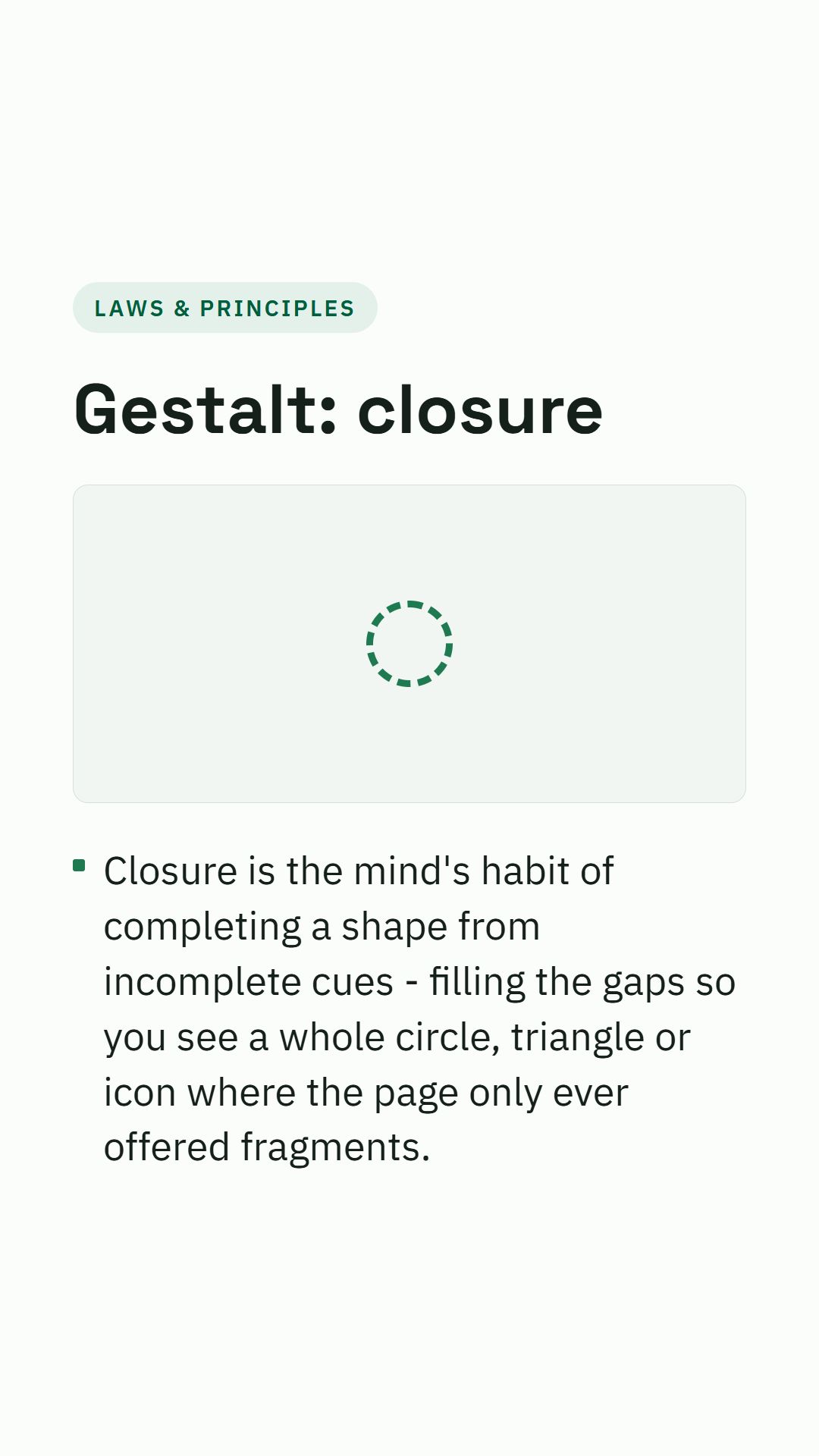 Still from the Gestalt: closure video
