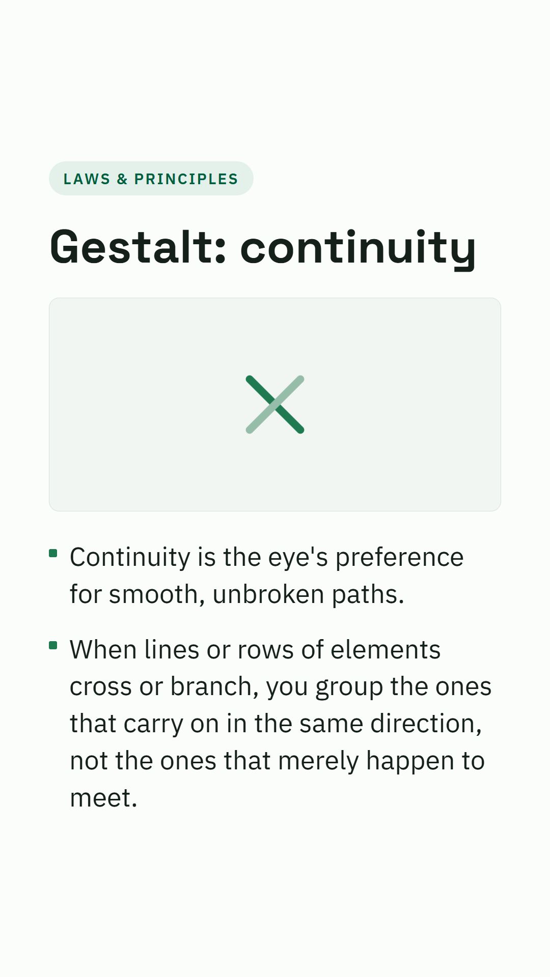 Still from the Gestalt: continuity video