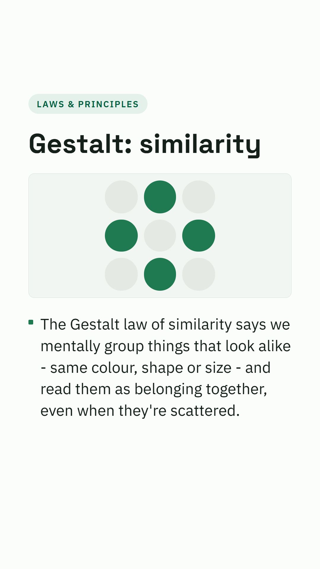 Still from the Gestalt: similarity video