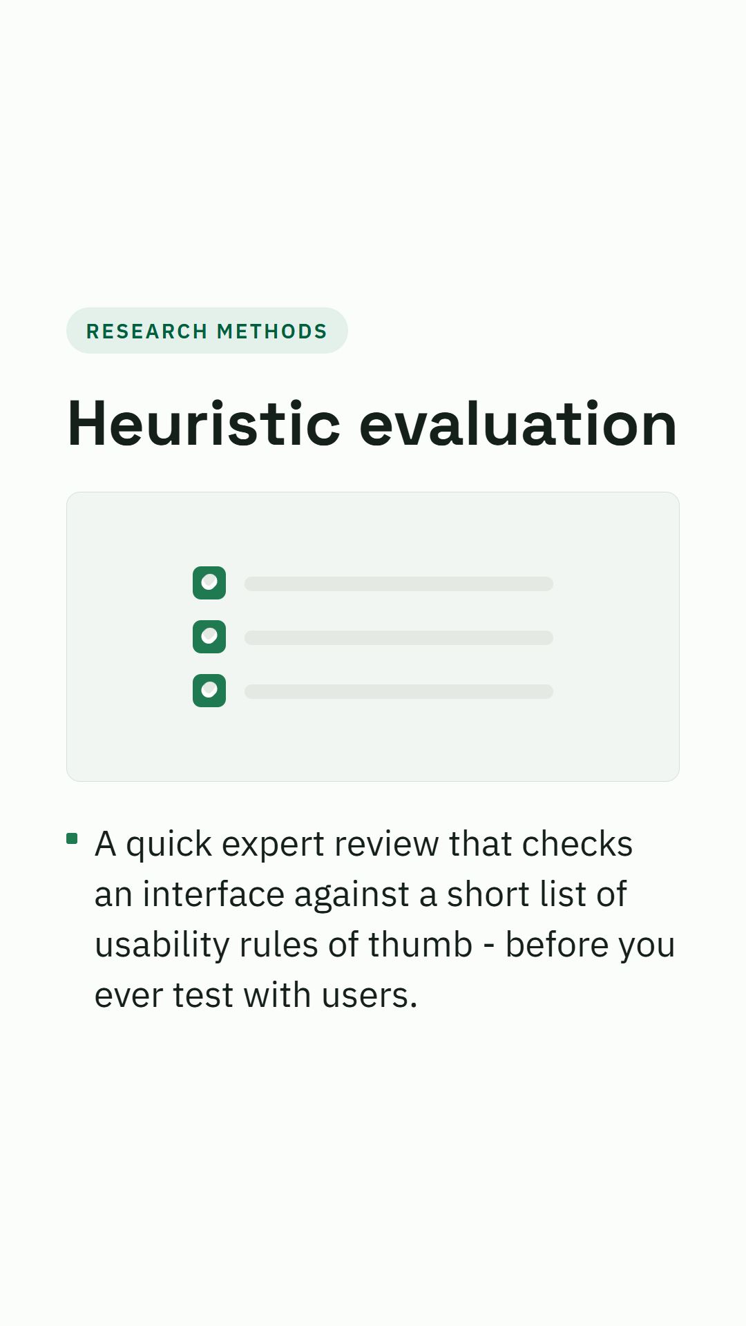 Still from the Heuristic evaluation video