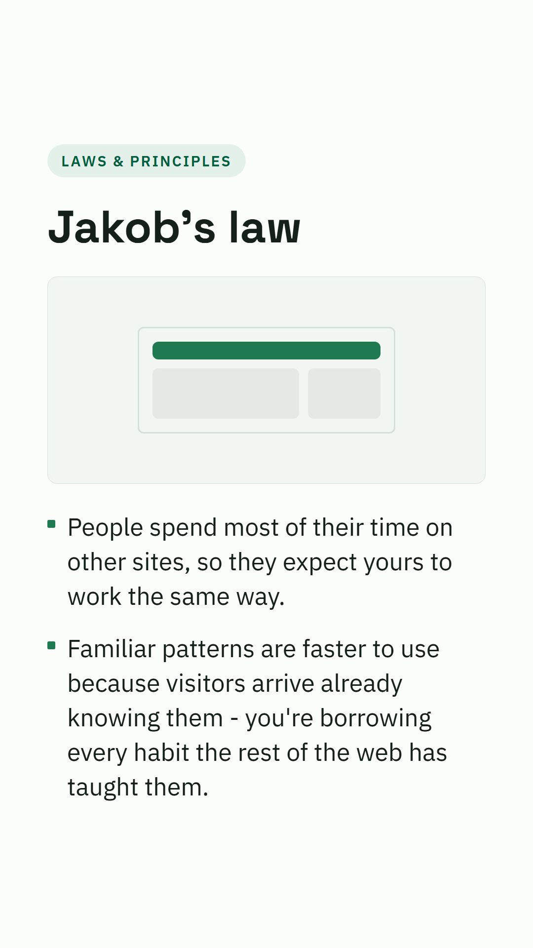 Still from the Jakob's law video