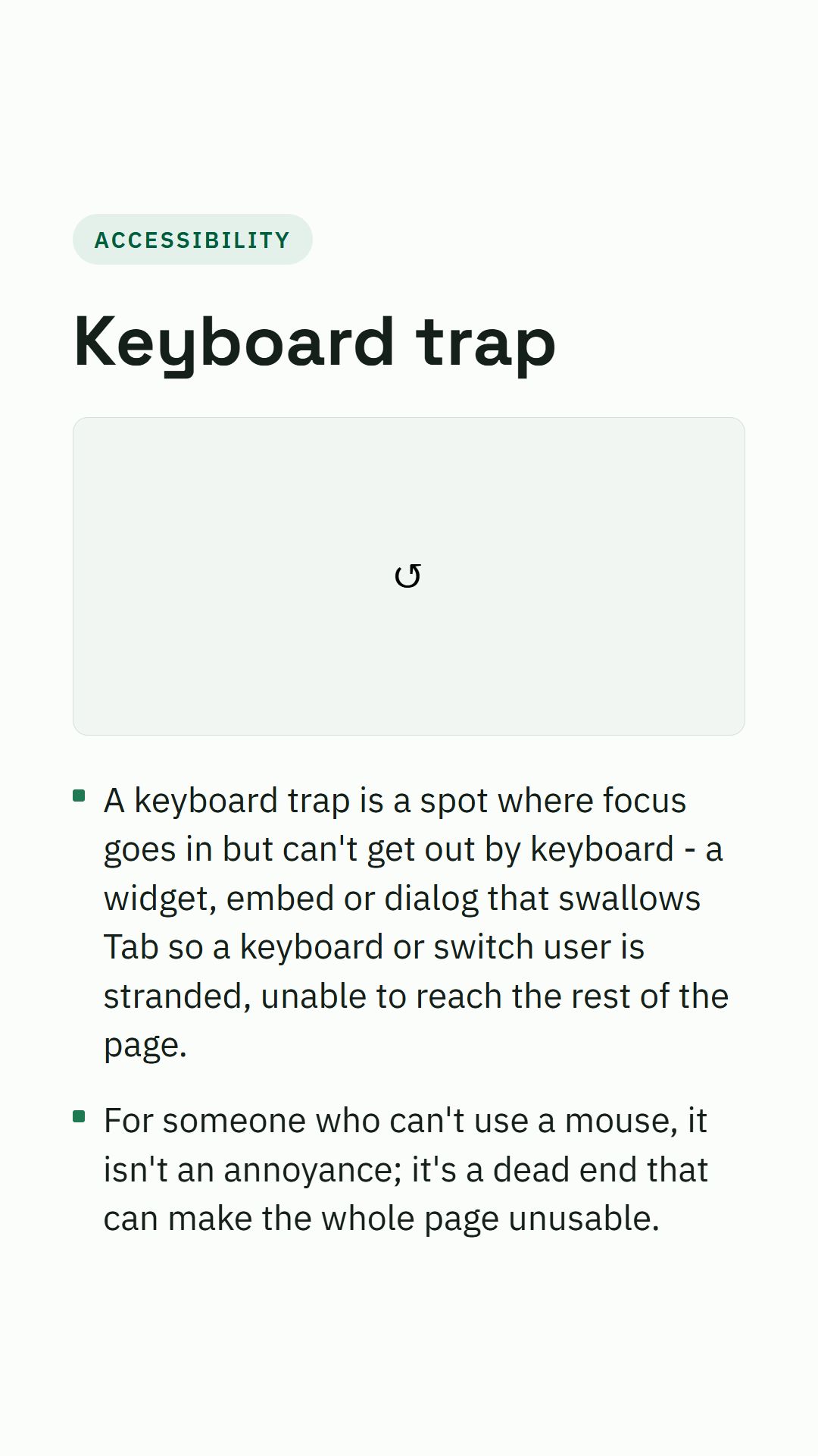 Still from the Keyboard trap video