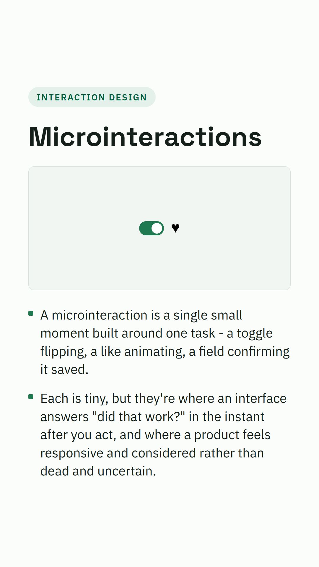 Still from the Microinteractions video
