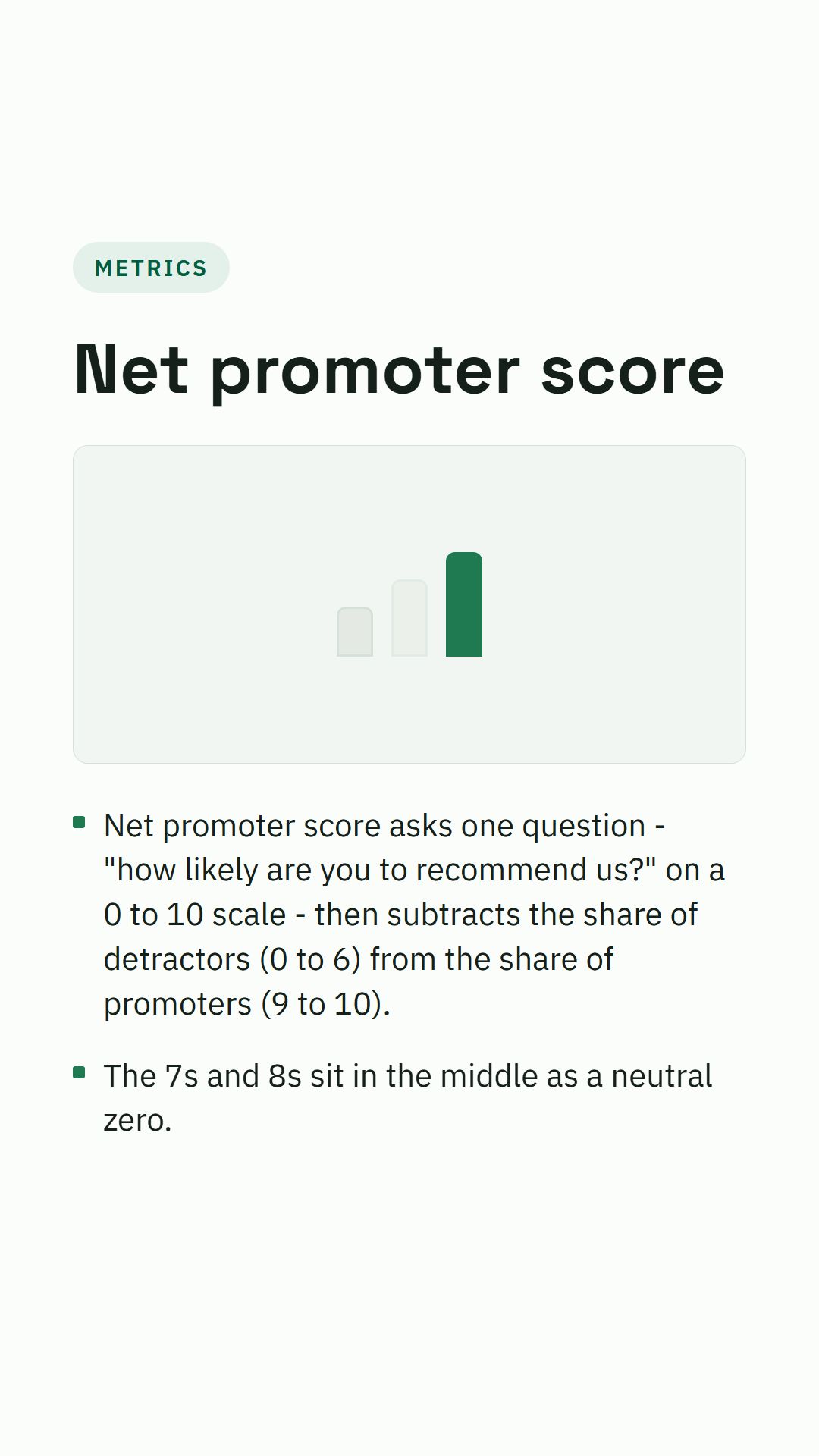 Still from the Net promoter score video