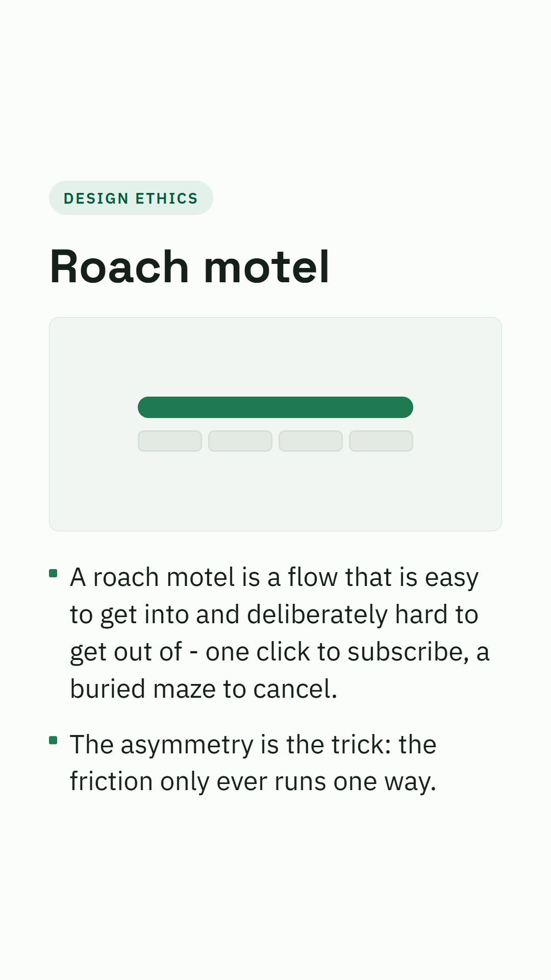 Still from the Roach motel video