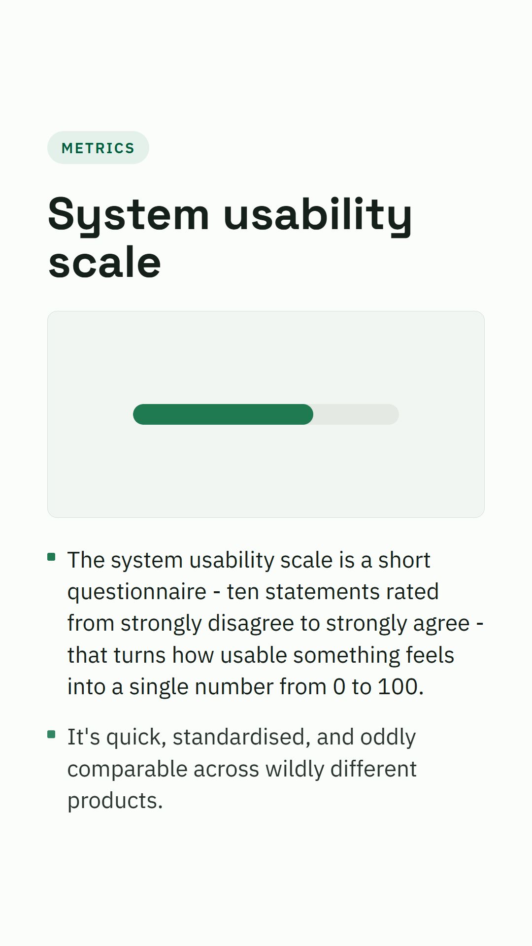 Still from the System usability scale video