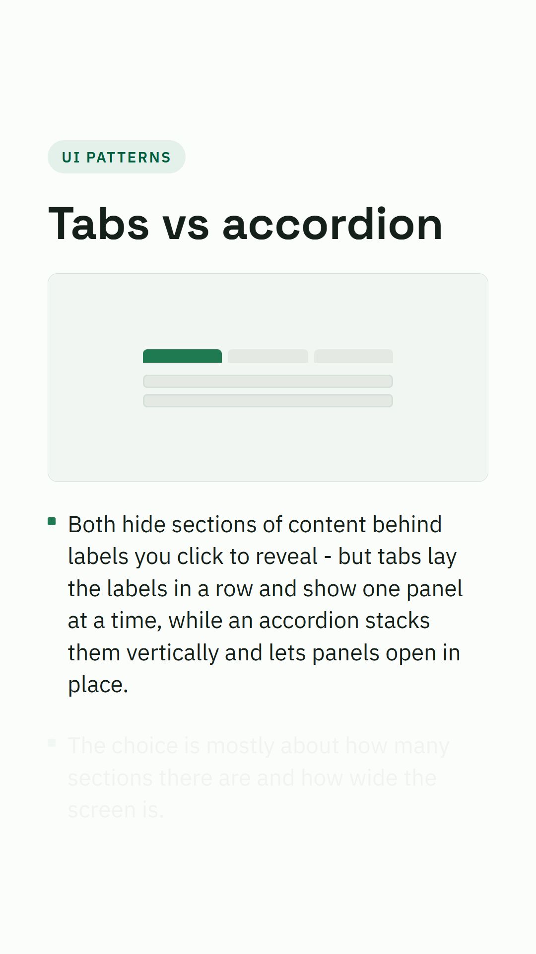 Still from the Tabs vs accordion video