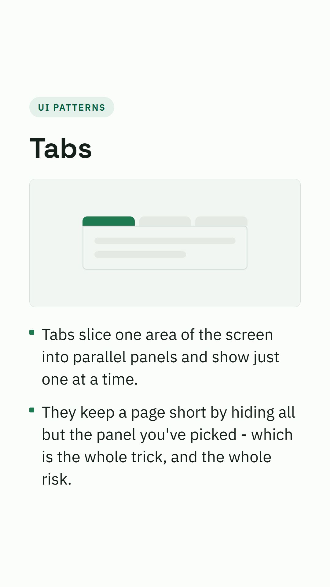 Still from the Tabs video