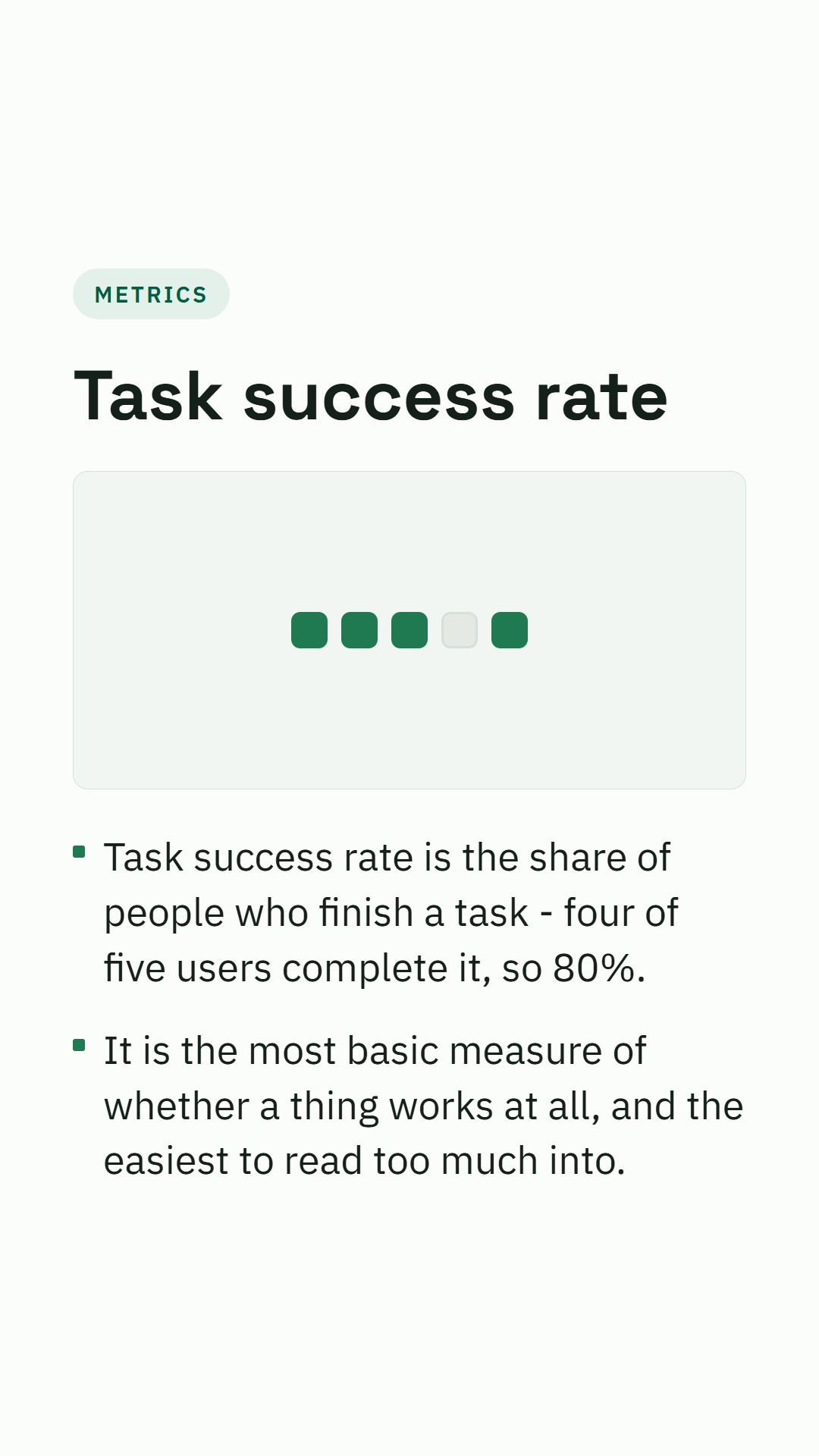 Still from the Task success rate video